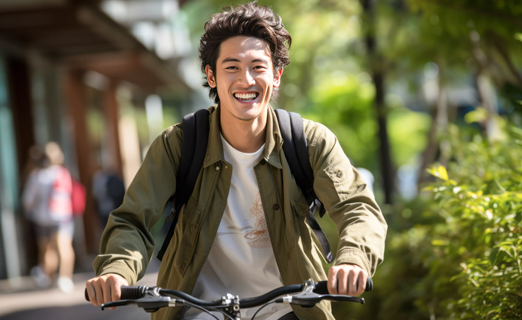 ホテルからはシェアサイクルで行くのがBEST！
