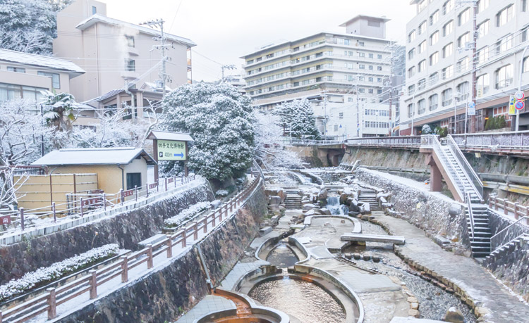  タイミングによっては雪景色が楽しめる